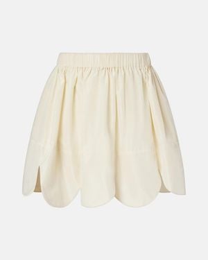 Simone Rocha Poplin Miniskirt - Natural