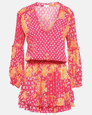 Poupette Ilona Printed Minidress - Red