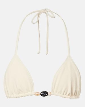SAME Shell Bikini Top - White