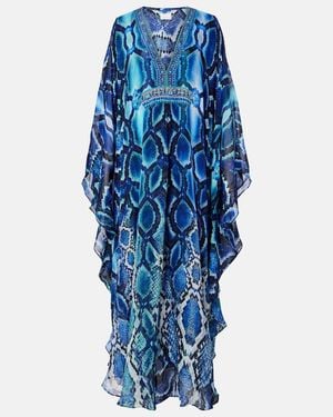 CAMILLA Caftano - Blu