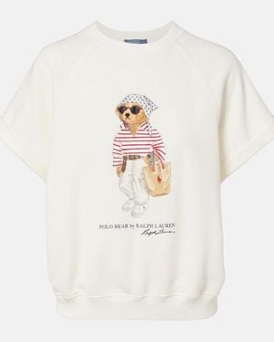 Polo Ralph Lauren Polo Bear Cotton-Blend Top - White