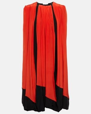 The Row Althea Silk Tunic Top - Red