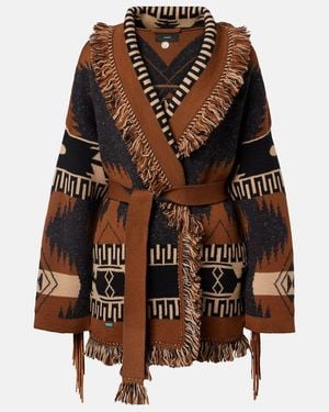 Alanui Dreamscape Wool-Blend Cardigan - Brown