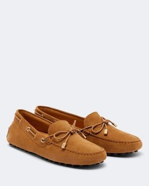 Tod's Gommino Suede Boat Shoes - Brown