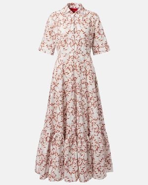 La DoubleJ San Pietro Printed Shirt Dress - Purple