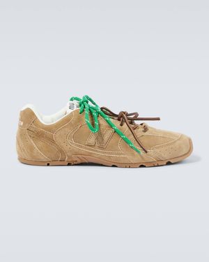 Miu Miu X New Balance 530 Sl Suede Trainers - Green