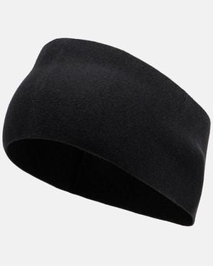 The Row Ombrea Cashmere And Silk-Blend Headband - Black