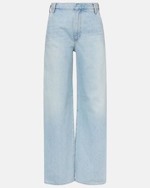 Agolde Shona High-Rise Wide-Leg Jeans - Blue