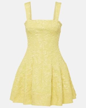 Jonathan Simkhai Jovie Jacquard Minidress - Yellow