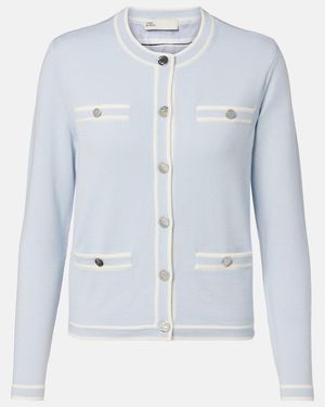 Tory Burch Cardigan Kendra Aus Wolle - Blau