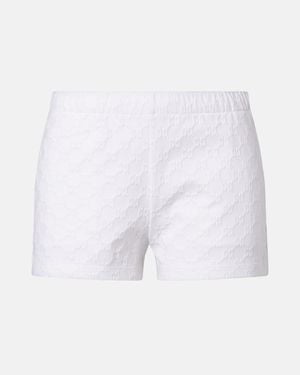 Gucci Gg Jersey Jacquard Shorts - White