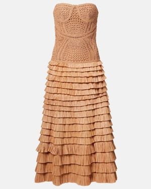 lace dress definition Lace Detail White Maxi Dress | Trendy Women's Clothing main image 1