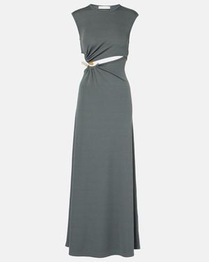 Christopher Esber Concave Stone Cut-Out Maxi Dress - Grey
