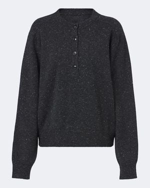 Loulou de Saison Oversize Pullover Malo Aus Cashmere - Schwarz