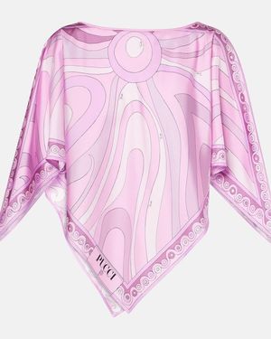 PUCCI Printed Silk Twill Top - Pink