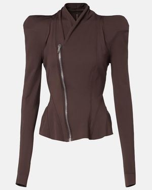 Rick Owens Princess Panelled Woven Jacket - Brown