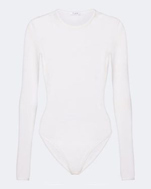 Alaïa Body Aus Wolle - Weiß