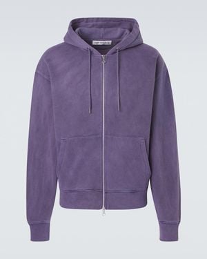 Our Legacy Sweat-Shirt A Capuche Rascal En Molleton De Coton - Violet