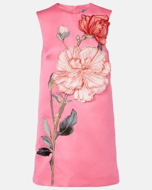 LEO LIN Yvonne Embroidered Minidress - Pink