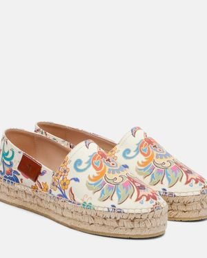 Etro Floral Espadrilles - Pink