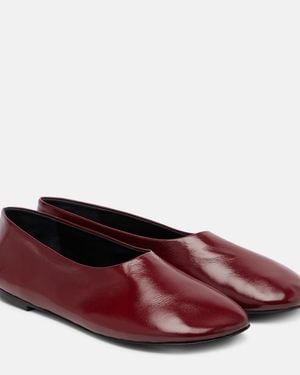 Proenza Schouler Glove Leather Ballet Flats - Red