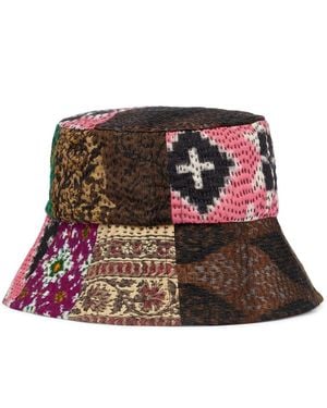 Dries Van Noten Cappello Da Pescatore Patchwork - Multicolore