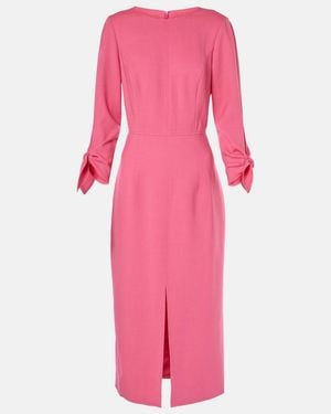 Carolina Herrera Wool-Blend Midi Dress - Pink