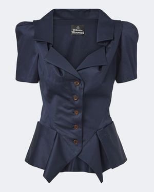 Vivienne Westwood Monday Cotton Top - Blue