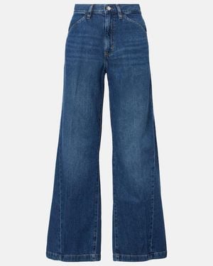 FRAME Le Baggy Palazzo Wide-Leg Jeans - Blue