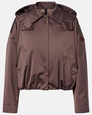 Moncler Chevreuil Hooded Blouson Jacket - Brown