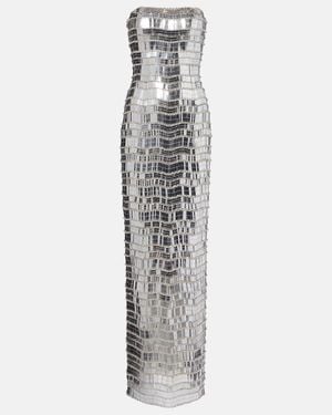 Rachel Gilbert Sylvie Embellished Gown - White