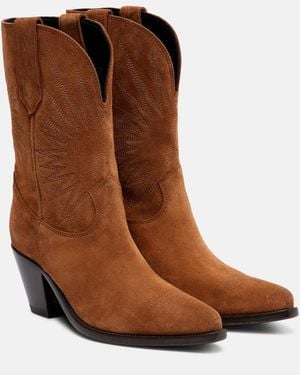 Golden Goose Wish Star 70 Suede Cowboy Boots - Brown