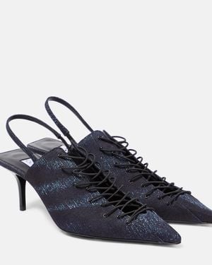 Jimmy Choo 'X Jean Paul Gaultier Corset Slingback Pumps - Blue