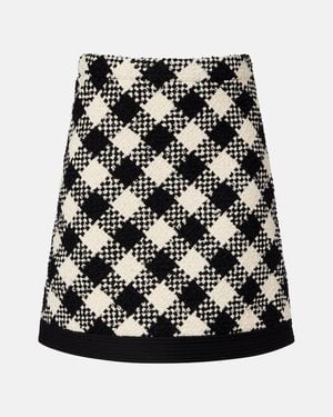 Valentino Minirock Aus Tweed - Schwarz