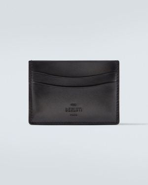 Berluti Leather Card Holder - Black