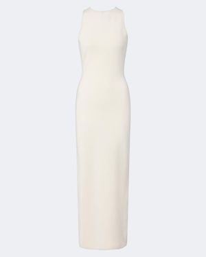 SIR. Saba Embellished Knitted Maxi Dress - White