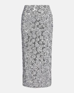Blazé Milano Utopia Sussex Sequined Pencil Skirt - Grey