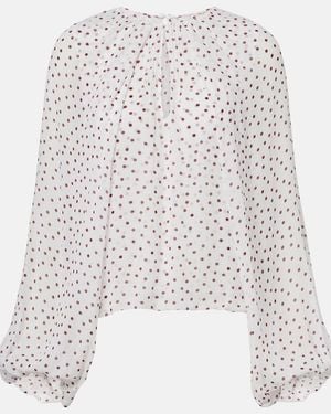 Dorothee Schumacher Blouse Dancing Dots A Pois - Blanc