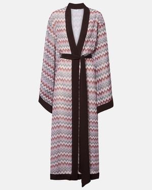 Bananhot Jim Chevron Cotton Beach Cover-Up - Multicolor