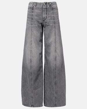 Sportmax Carezza Wide-Leg Jeans - Grey