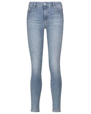 AG Jeans Farrah Ankle Seamless Skinny Jeans - Blue