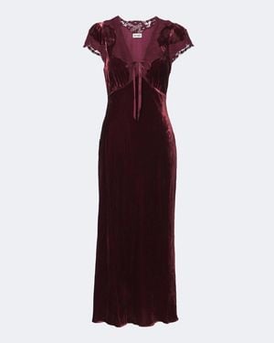 RIXO London Abito Midi Amari - Viola