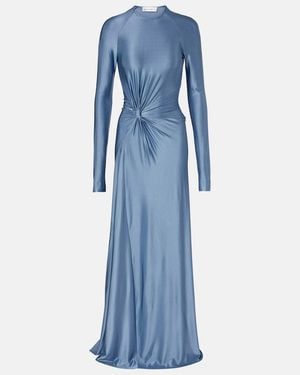Victoria Beckham Jersey Maxi Dress - Blue