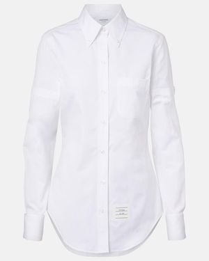 Thom Browne Hemd Aus Baumwolle - Weiß