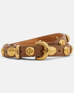 Amanu Vaal Embellished Suede Belt - Brown
