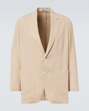 AURALEE Blazer Aus Gabardine - Natur