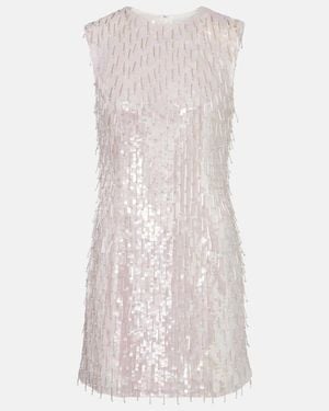 Rachel Gilbert Calypso Sequined Minidress - White