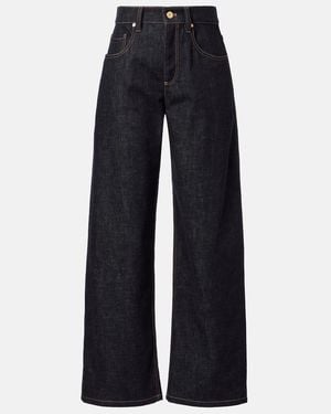 Brunello Cucinelli Mid-Rise Wide-Leg Jeans - Blue