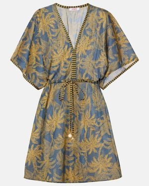 Eres Peninsule Cotton Voile Minidress - Blue