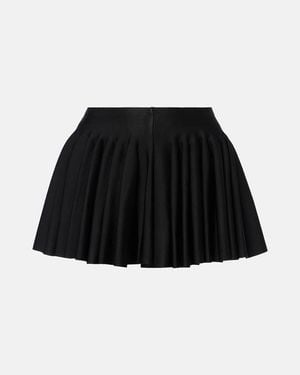 Alaïa Godet Pleated Shorts - Black